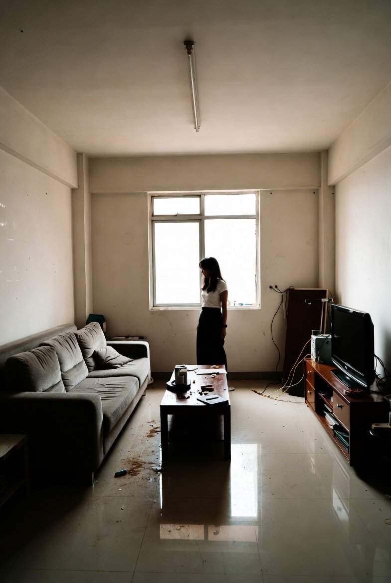 Room before cleaning